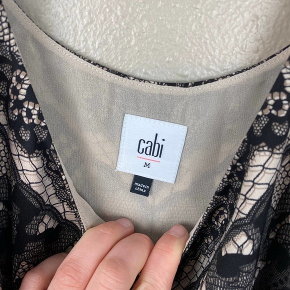 CAbi Monaco Lace Print Tank Sz Med - Picture 3 of 4